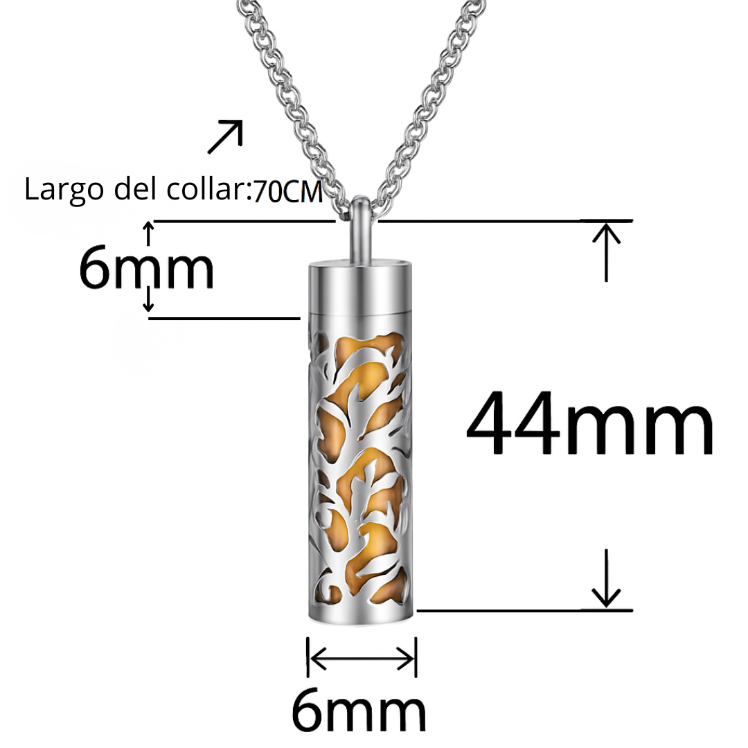 Collar difusor de aroma de acero inoxidable