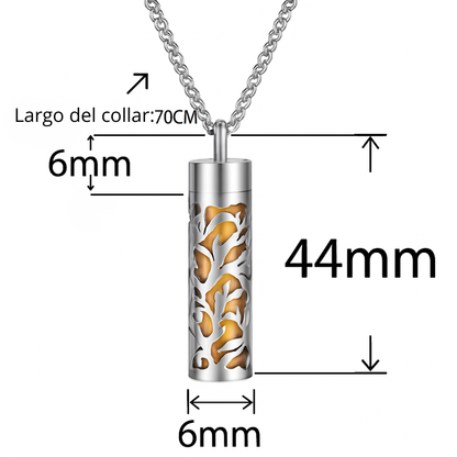 Collar difusor de aroma de acero inoxidable
